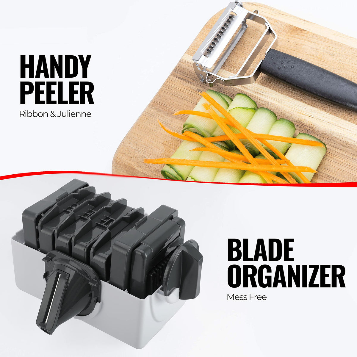 15-in-1 Vegetable Chopper & Slicer Set with 7 Blades