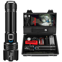 Rechargeable Zoom LED Torch with Power Bank