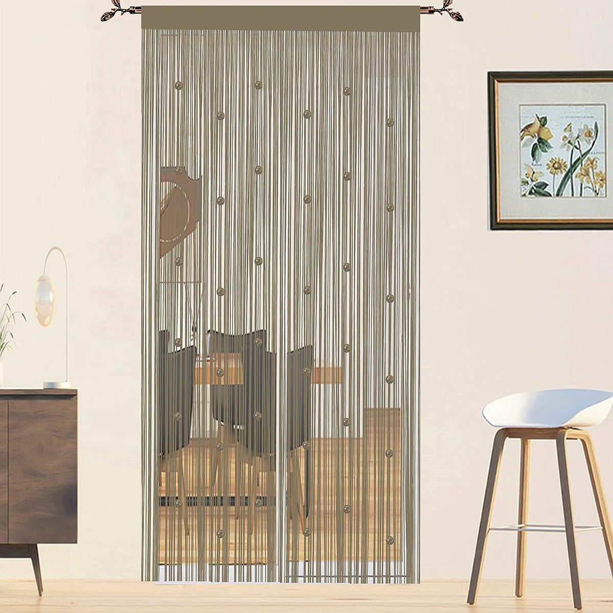 99 × 201 cm Beaded String Door Curtain – 10 Colours