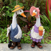 Gardener Duck Garden Statue