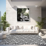 150 × 245 cm Reversible Outdoor Rug with Carry Bag