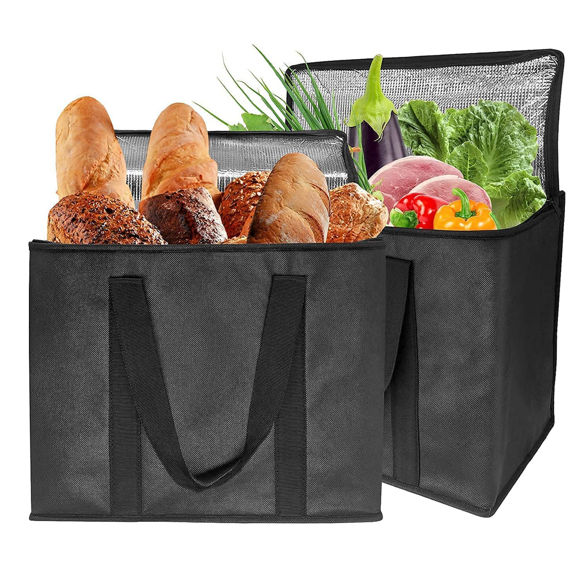 Large Insulated Grocery & Cooler Bags – 2 Pack