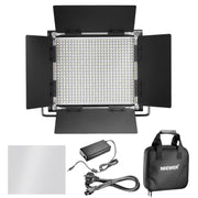 NEEWER 2 Pieces Bi-color 660 LED Video Light and Stand Kit Includes:(2)3200-5600K CRI 96+ Dimmable Light with U Bracket and Barndoor and (2)75 inches Light Stand for Studio Photography, Video Shooting