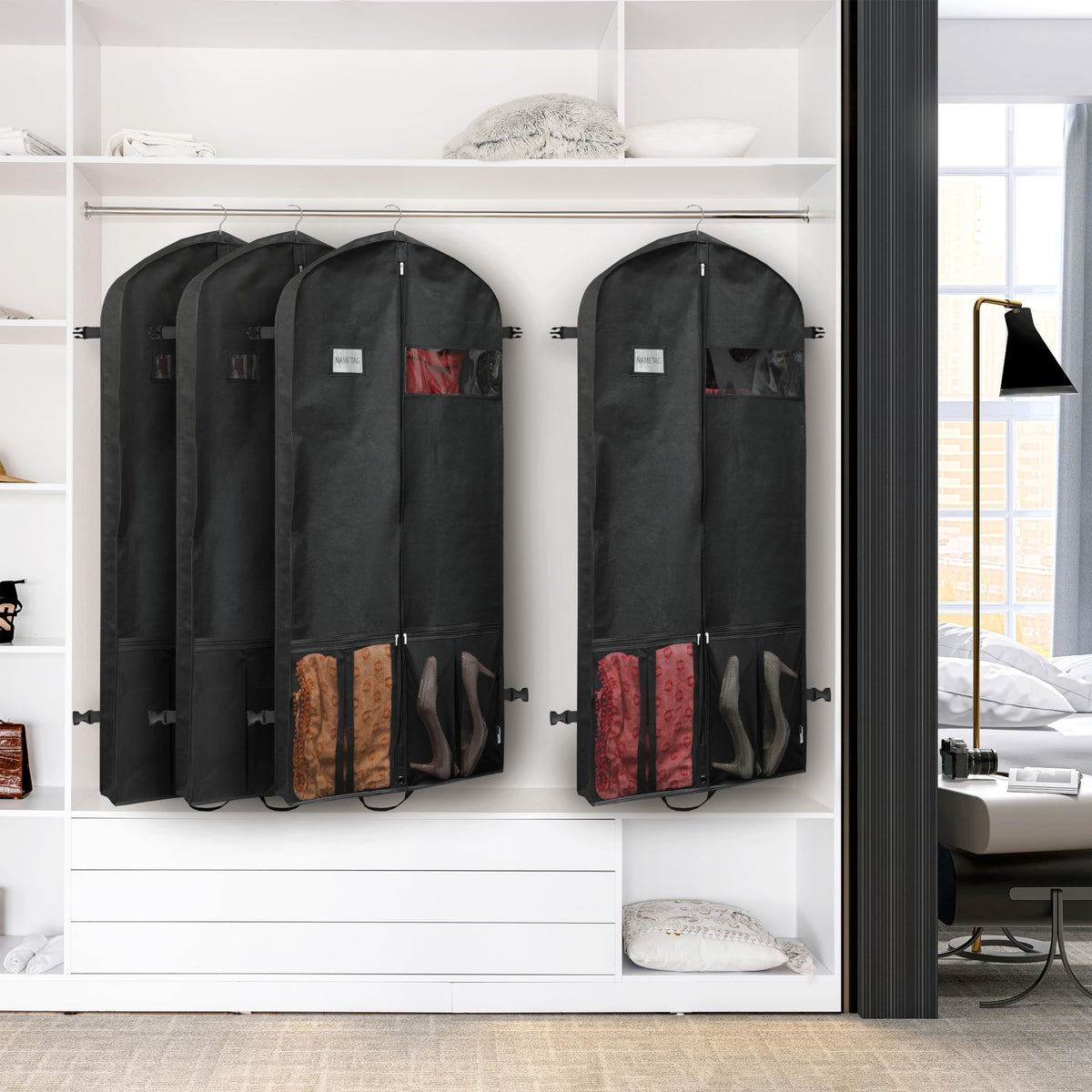 60-Inch Extra-Wide Garment Bag with Accessory Pockets
