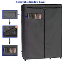 SIMPLE HOUSEWARE Covered Portable Wardrobe – 116.8cm