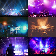 Party Lights DJ/Disco Lights, 8x3W Mini Spider Moving Head LED Beam Stage Light RGBW, Sound Activated/DMX-512 Control for Party, bar, Celebration, Concert, Club