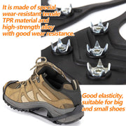 8-Spike Stainless Steel Ice Traction Cleats for Boots