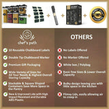 Airtight Food Storage Container Set - 7 PC Set - Chalkboard Labels & Marker - Kitchen & Pantry Containers - BPA-Free - Clear Plastic Canisters with Improved Durable Lids