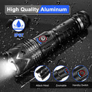 6000 mAh USB Rechargeable Zoom Torch with 5 Modes