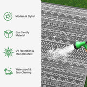 150 × 240 cm Reversible Outdoor Patio & Camping Rug
