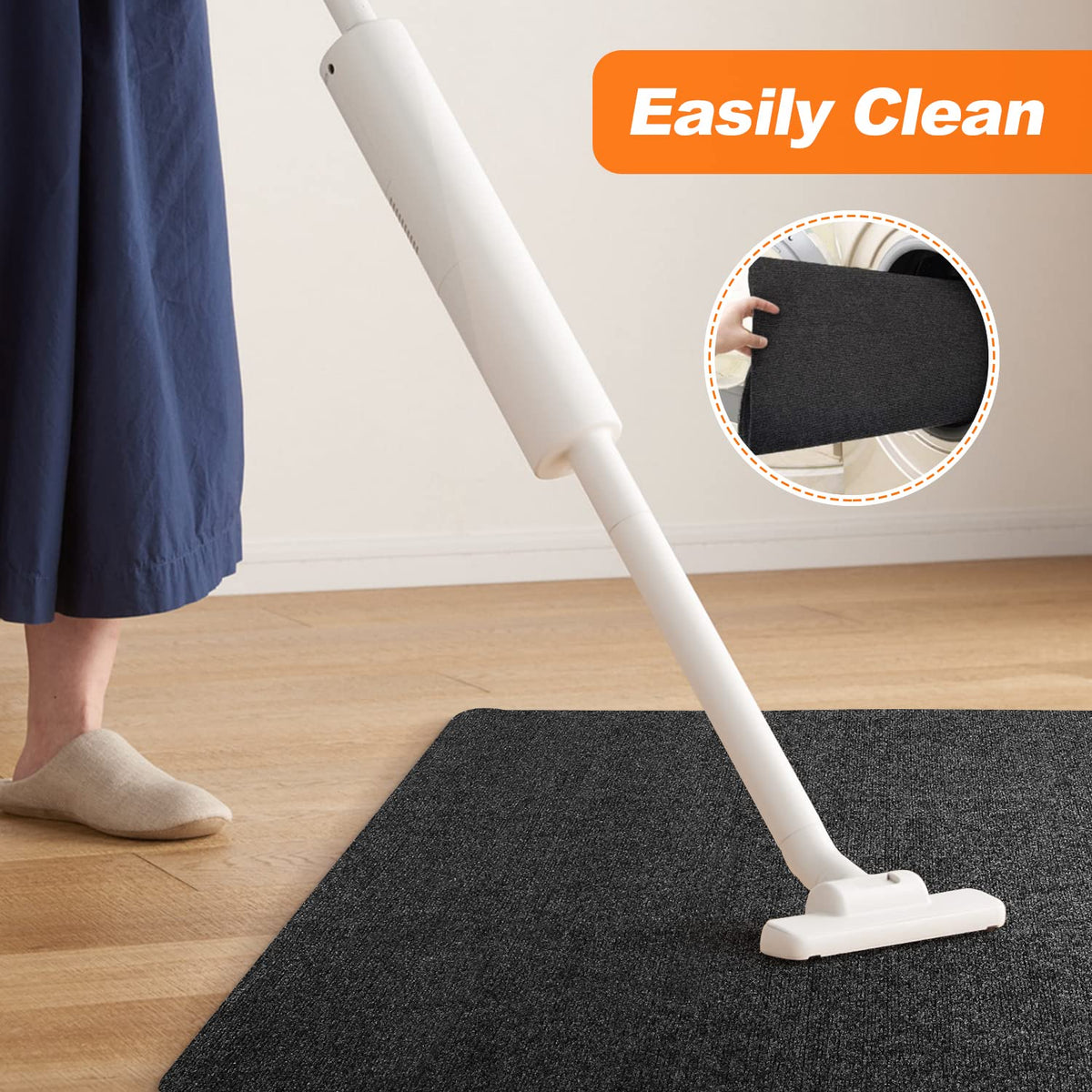 90 × 120 cm Carpeted Office Chair Mat for Hard Floors