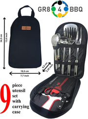 9 Piece Camp Kitchen Utensils Set
