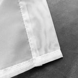 Set of 2 Luxton White Sheer Curtains, Rod Pocket Voile Curtain Panels 140x213cm (White Colour)