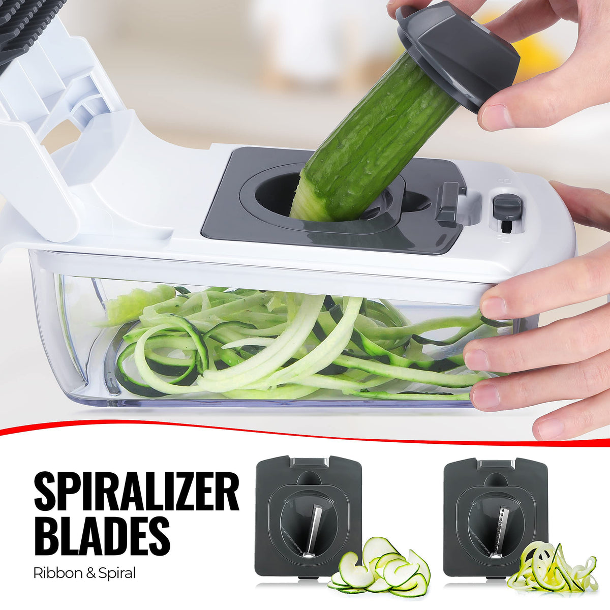 15-in-1 Vegetable Chopper & Slicer Set with 7 Blades