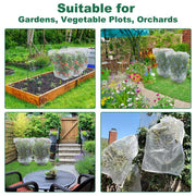 4-Pack Drawstring Fruit & Plant Protection Mesh Bags – 3.5 × 2.3 ft