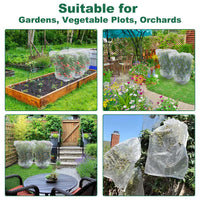 4-Pack Drawstring Fruit & Plant Protection Mesh Bags – 3.5 × 2.3 ft