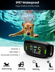 Dog Bark Collar, Rechargeable Smart Barking Collar with 5 Sensitivity Levels, IPX7 Waterproof Anti Barking Training Collar for Large Medium Small Dogs, No Shock Bark Collar