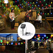 24ft Multicolour Solar Globe String Lights – 50 LEDs & 8 Modes