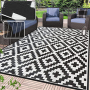 150 × 245 cm Reversible Plastic-Straw Outdoor Rug