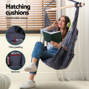Grey 2-Cushion Hammock Chair – Up to 120 kg