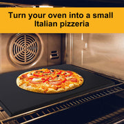 Black Ceramic Pizza Stone Pan Set