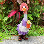 Gardener Duck Garden Statue