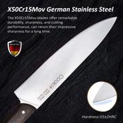 15 Piece Kitchen Knife Sets with Block