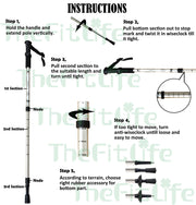 2-Pack Adjustable Anti-Shock Aluminium Trekking Poles