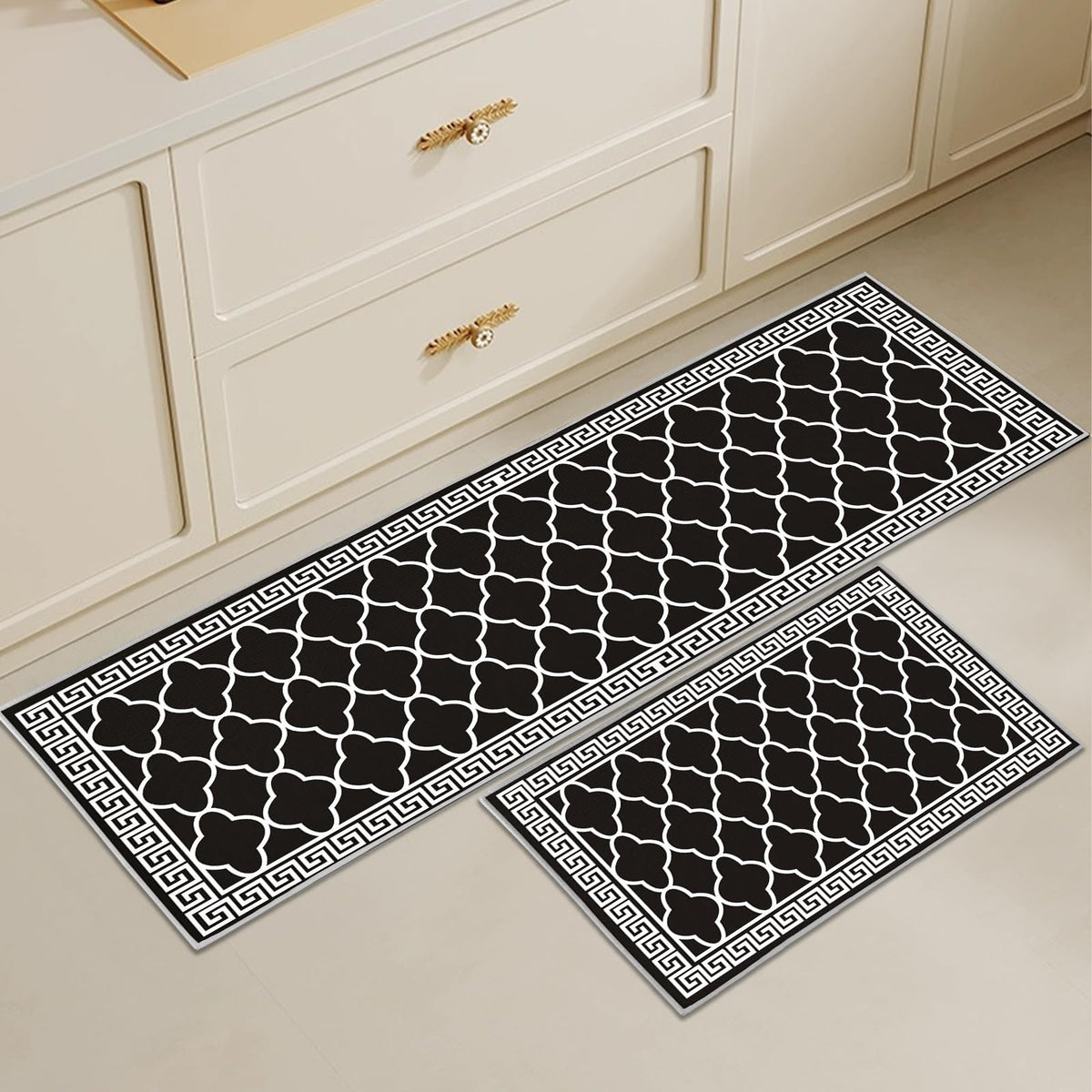 2-Piece Washable Kitchen Mat Set – 40 × 60 & 40 × 120 cm