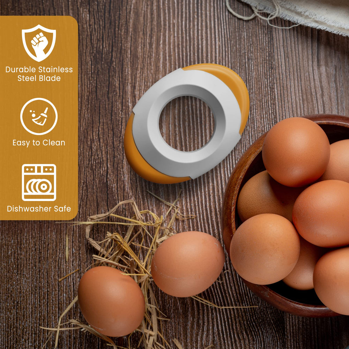 Compact Boiled Egg Topper Tools – 2 Pack