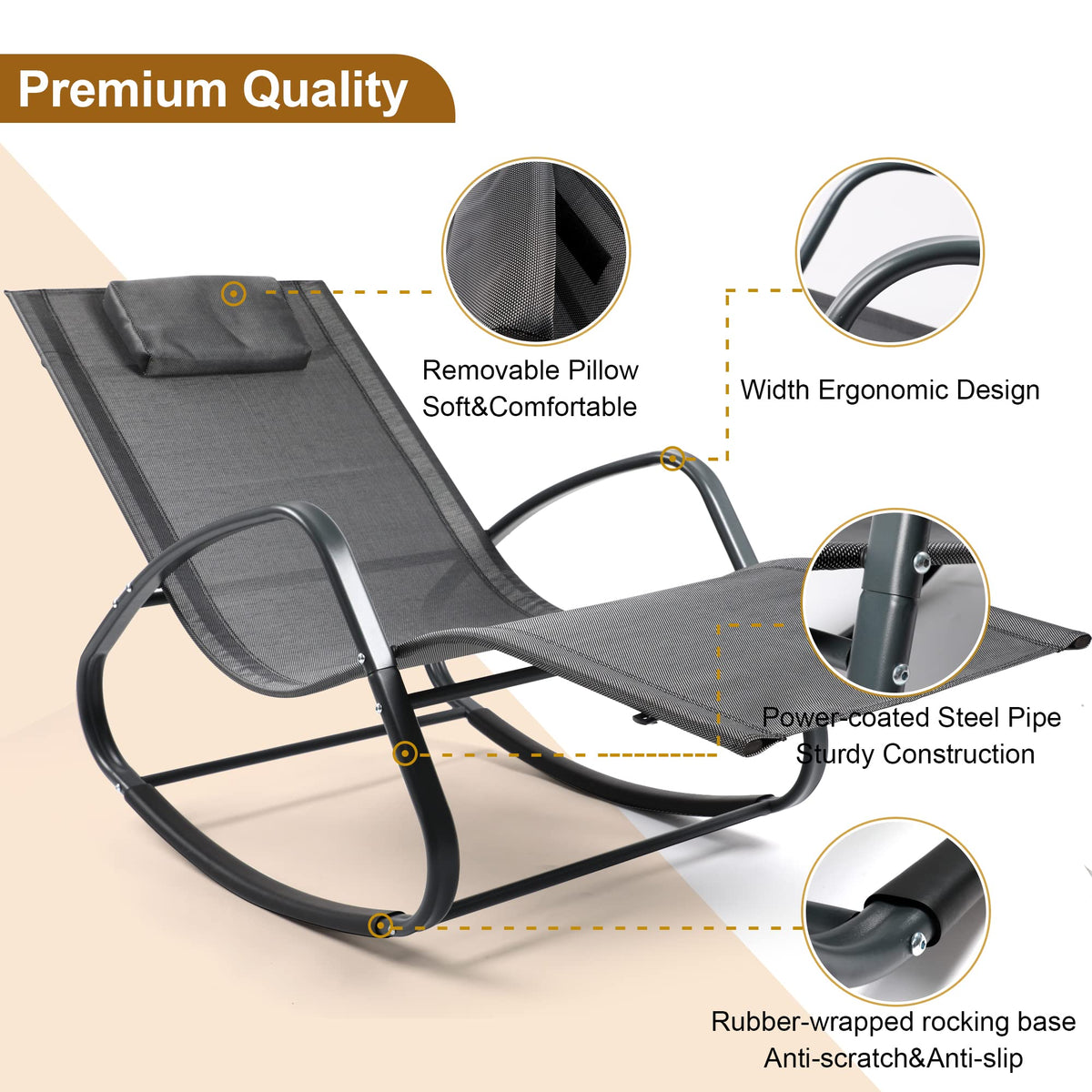 Adjustable Zero-Gravity Outdoor Recliner