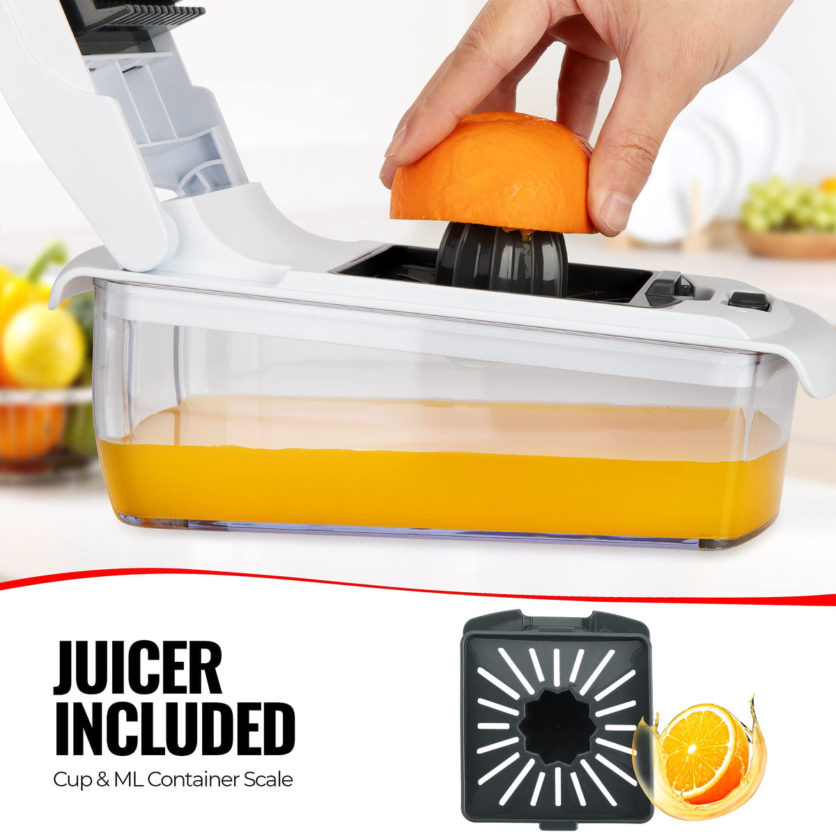 15-in-1 Vegetable Chopper & Slicer Set with 7 Blades