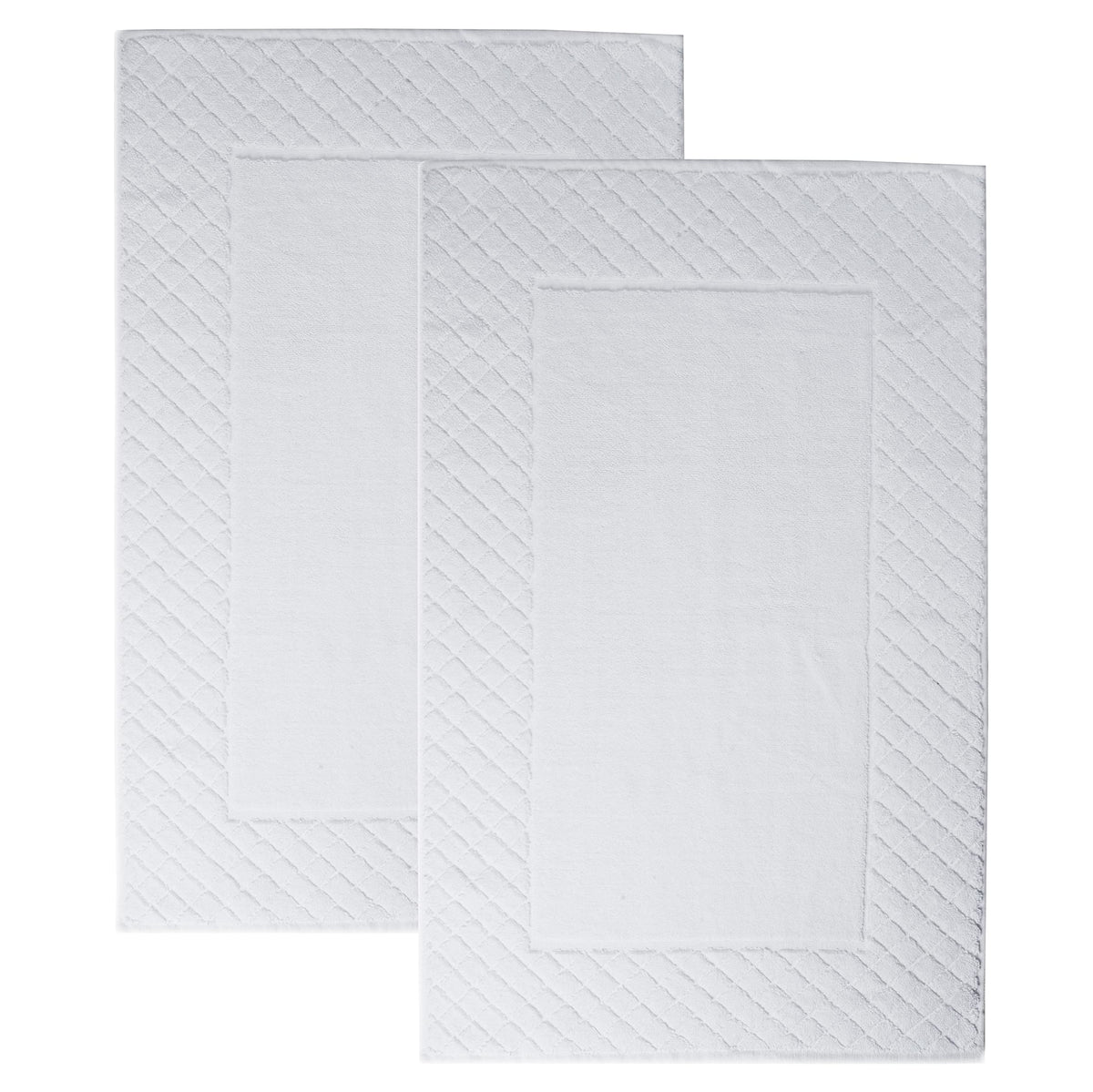 2-Piece 1000 GSM Combed-Cotton Bath Mat Set – 50 × 80 cm
