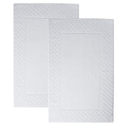 2-Piece 1000 GSM Combed-Cotton Bath Mat Set – 50 × 80 cm
