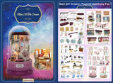 DIY Dollhouse Miniature with Furniture Kit-Pink