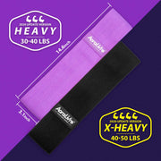 Aoralivre Fabric Resistance Bands 2 Pack