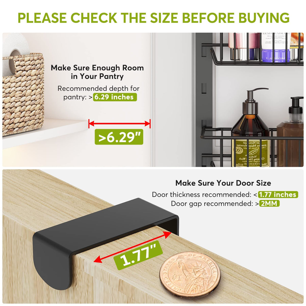 8-Tier Adjustable Over-Door Pantry Organiser