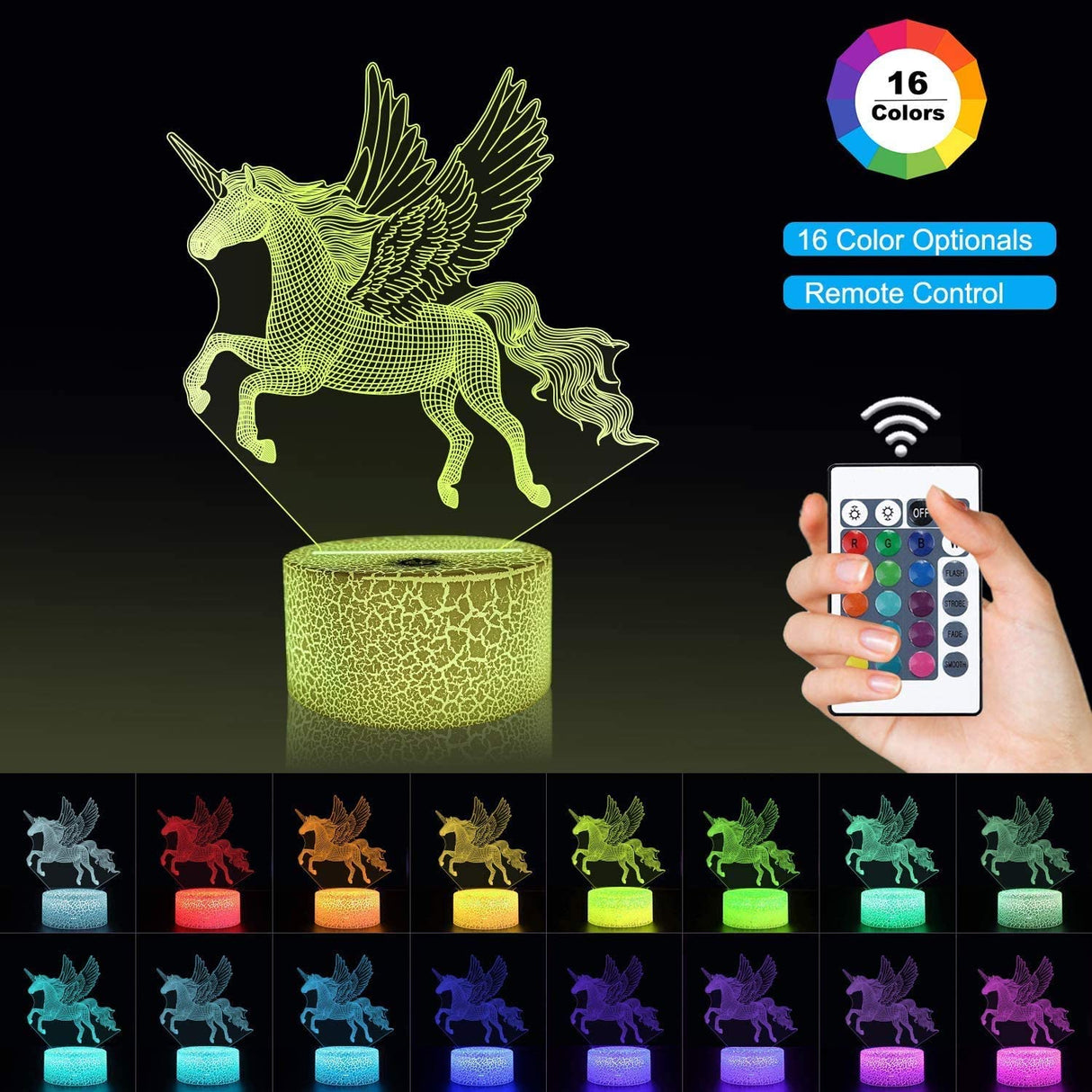 3D Unicorn Lamp