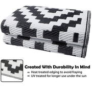 150 × 245 cm Reversible Plastic-Straw Outdoor Rug