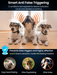 Dog Bark Collar, Rechargeable Smart Barking Collar with 5 Sensitivity Levels, IPX7 Waterproof Anti Barking Training Collar for Large Medium Small Dogs, No Shock Bark Collar