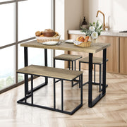 4-Piece Counter-Height Dining Set – Oak Grey