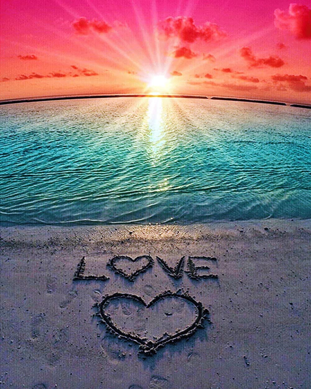 5D Sunset Love Diamond Painting