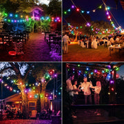24ft Multicolour Solar Globe String Lights – 50 LEDs & 8 Modes