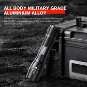 2-Pack S1000 PRO Adjustable-Focus LED Flashlights