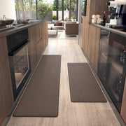 2-Piece 9 mm Waterproof Kitchen Mat Set with Grippers
