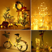 20m Solar Fairy Lights with 200 LEDs – 2 Pack