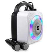 RockJam SP150 Bluetooth Karaoke Machine with 2 Wired Microphones