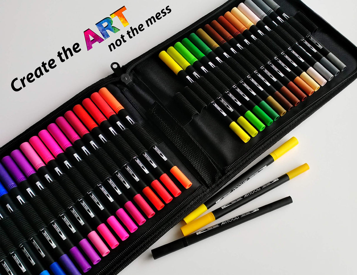 36 Dual Tip Brush Pens