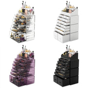 Readaeer Black 12-Drawer Makeup Organiser with 16 Compartments