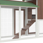 Large Wooden Small-Animal Hutch & Run